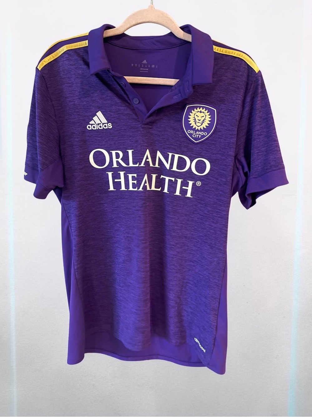 adidas Kids Orlando City Purple Soccer Jersey with Yellow Accents - Picture 1 of 7